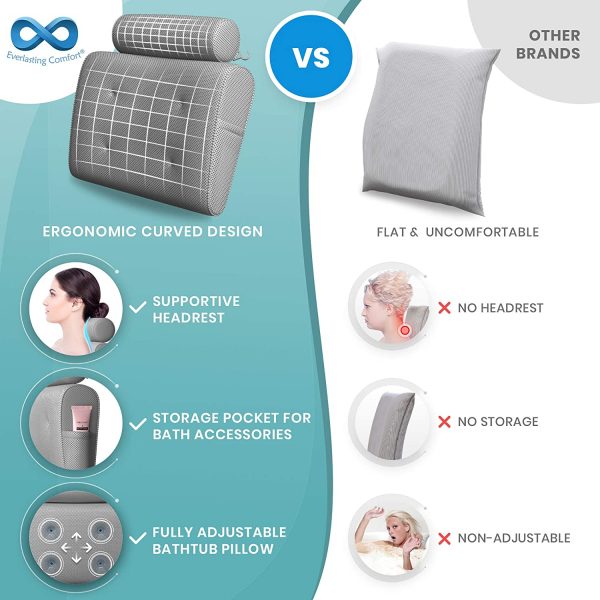 Everlasting Comfort Bathtub Bath Pillow - Image 2
